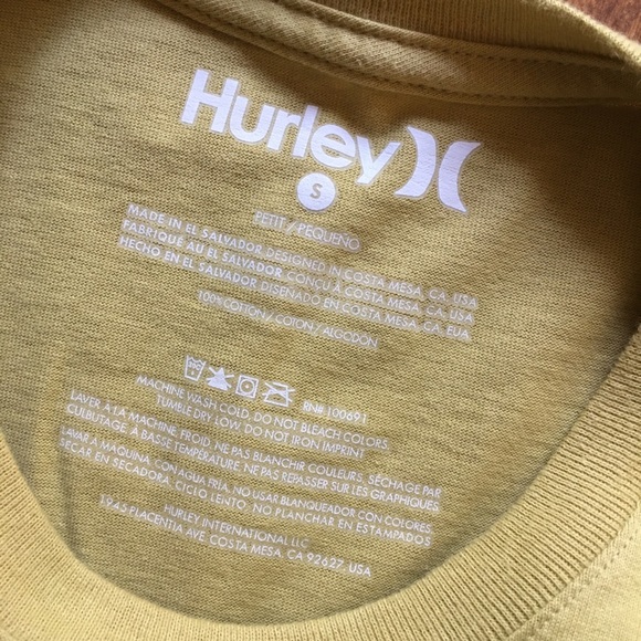 Hurley mustard mermaid print top size S/P - Picture 3 of 7